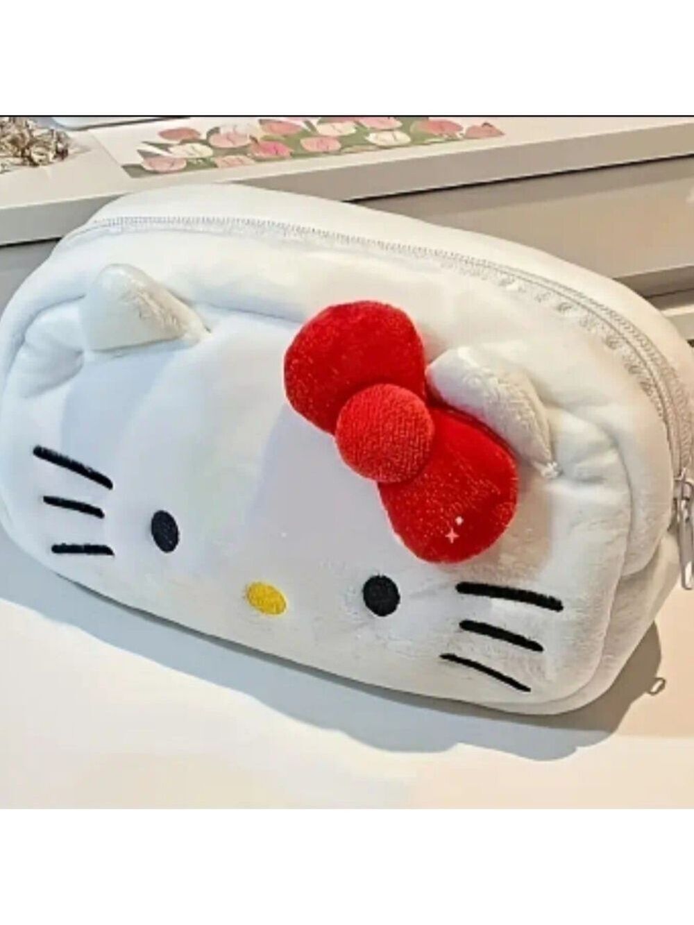 Hello Kitty Plush Bag with Red Bow